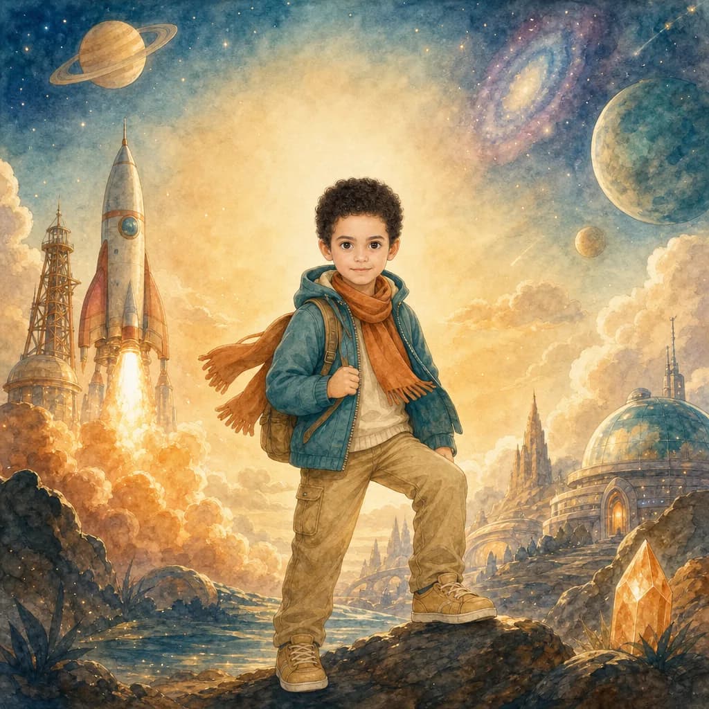 The cover of Saddin's Cosmic Adventure