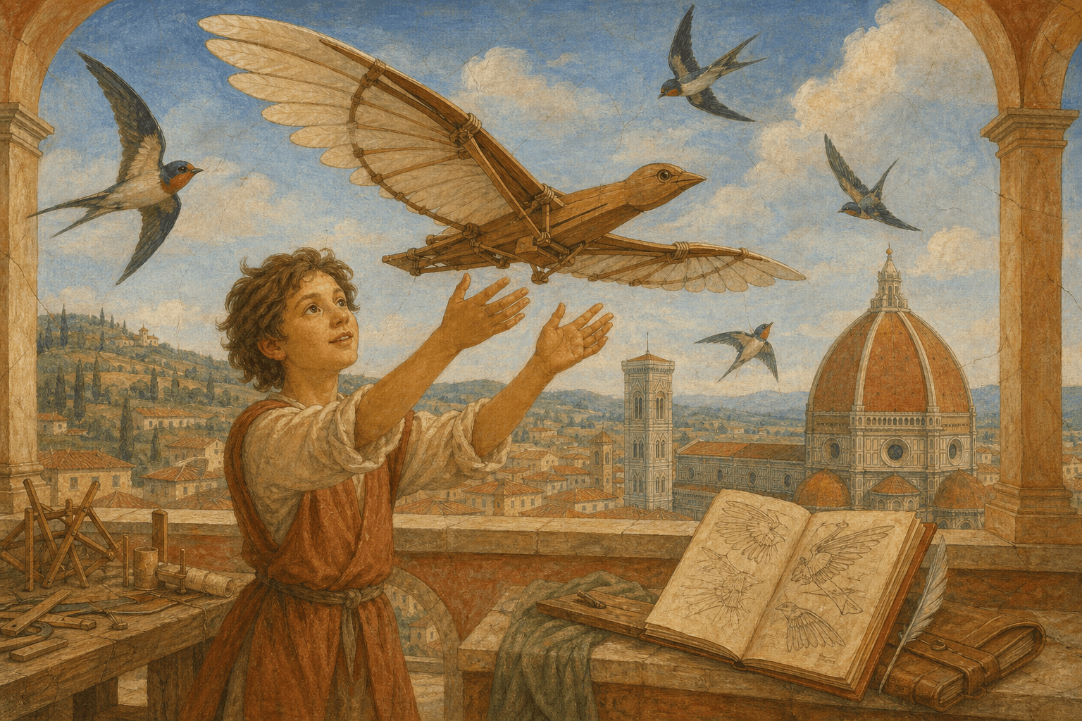 Leonardo and the Flying Mechanical Bird