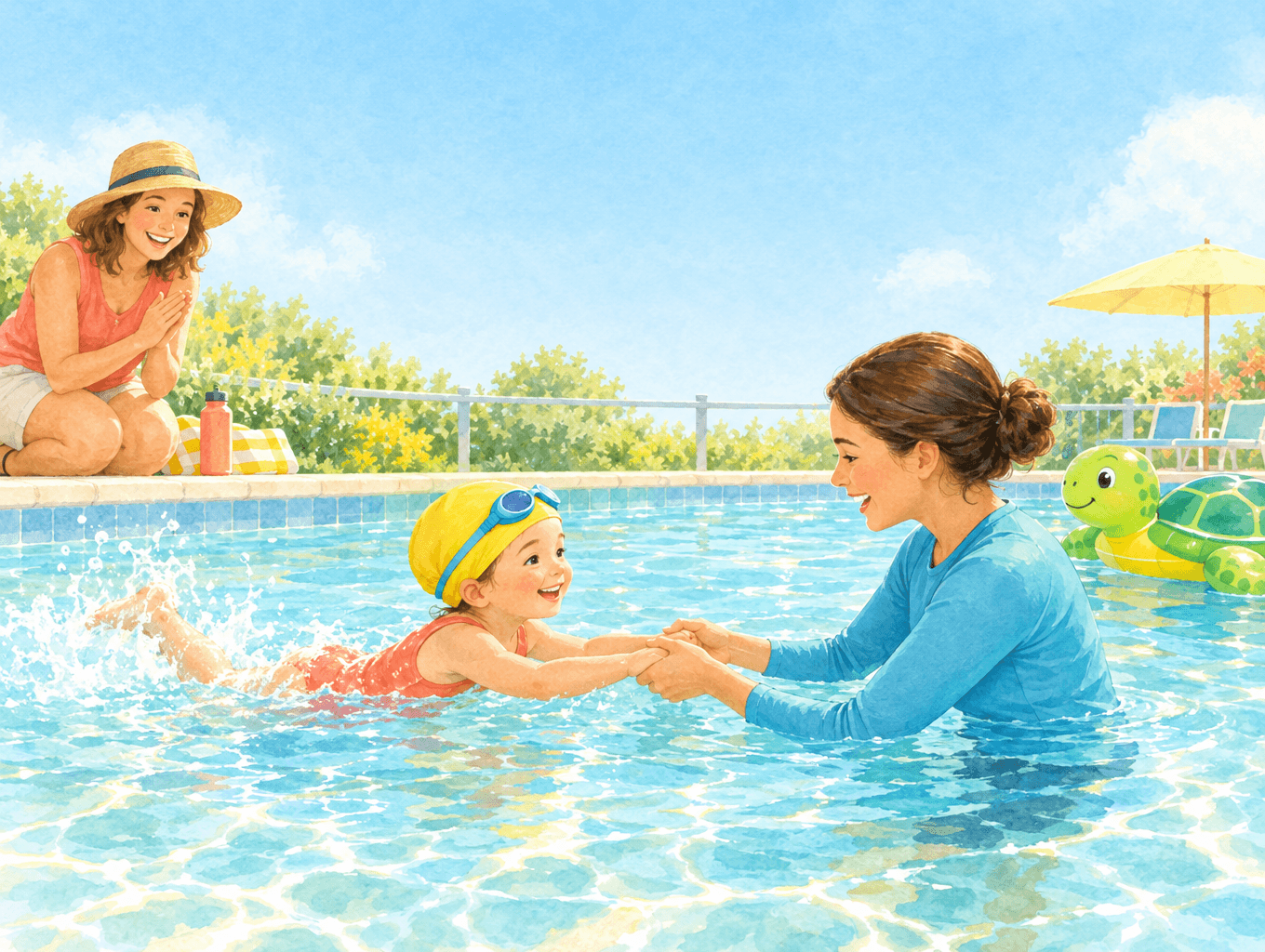 Learning to Swim Together